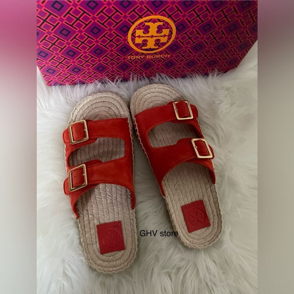 Tory burch Two band Flat espadrilles slide - Picture 3 of 5